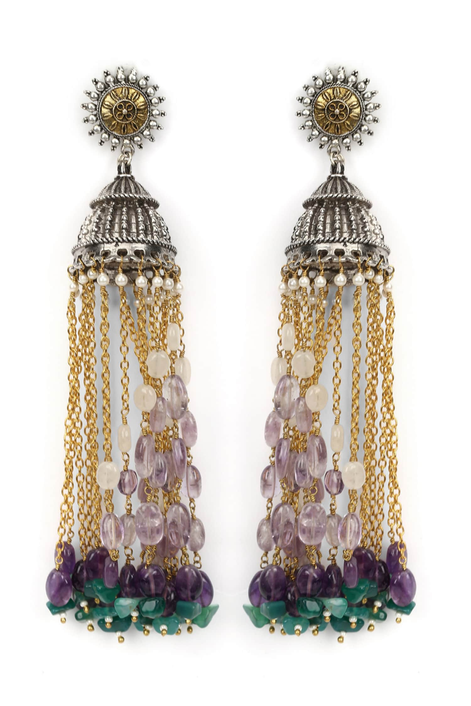 Buy WE-WHLL Ethnic Indian Jhumka Jhumki Jewelry Bells Tassel Dangling Drop  Earrings Women Online at desertcartINDIA