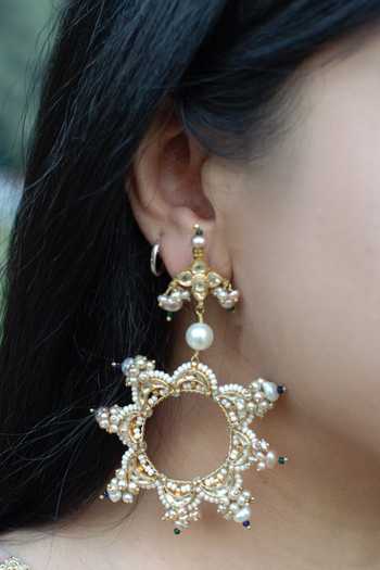 Buy HeerHouse Of Jewellery Sitara Embellished Earrings Online Aza