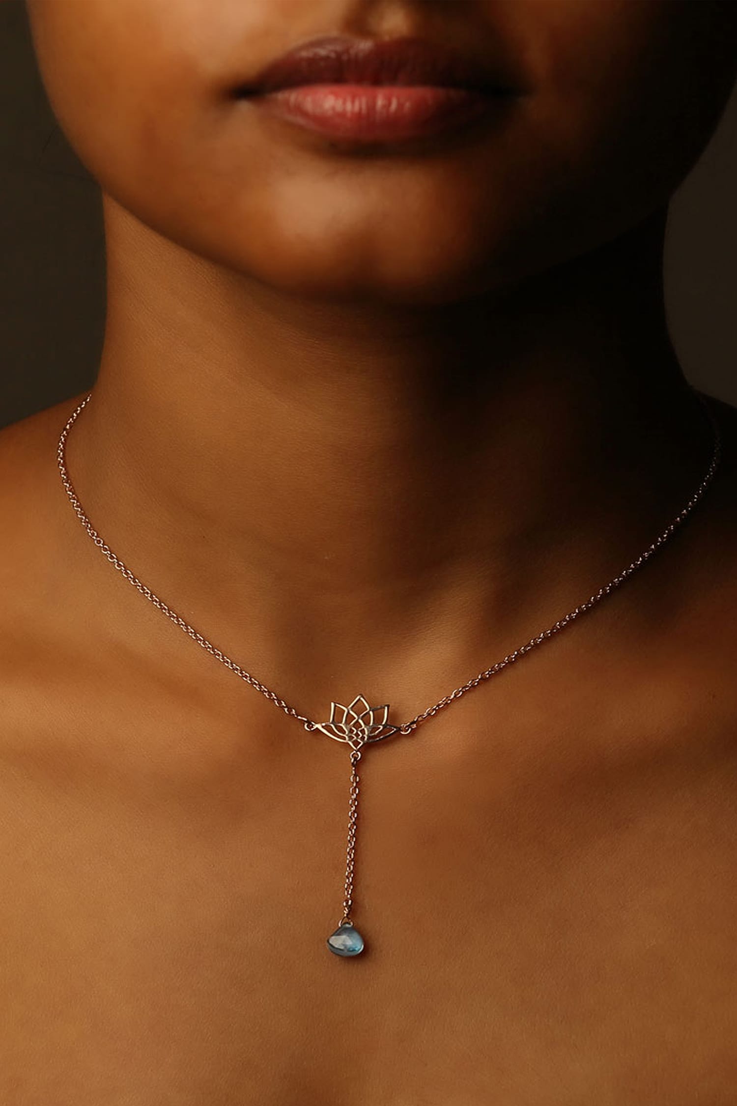 Chunky Link Lariat necklace | ChloBo-vachngandaiphat.com.vn