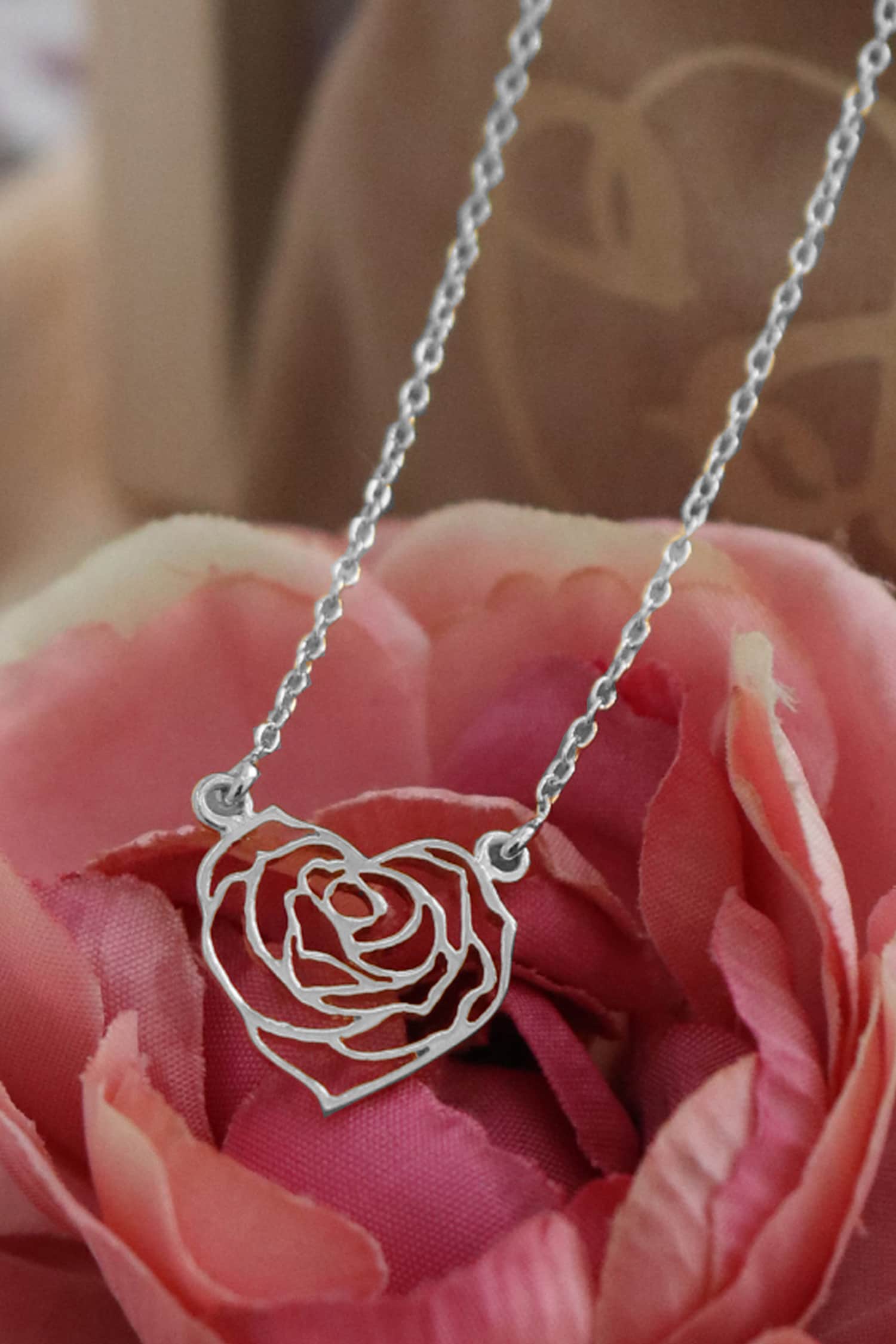 Personalized Silver & Gold Birth Flower Pendant Necklace - Sterling Forever