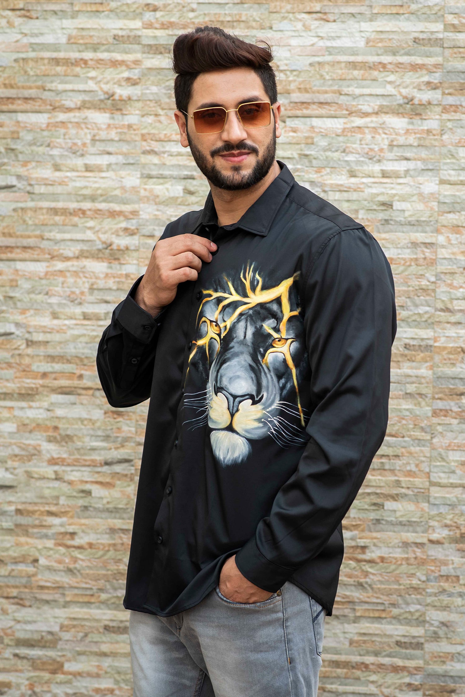 Badshah Handpainted Shirt – Avalipt