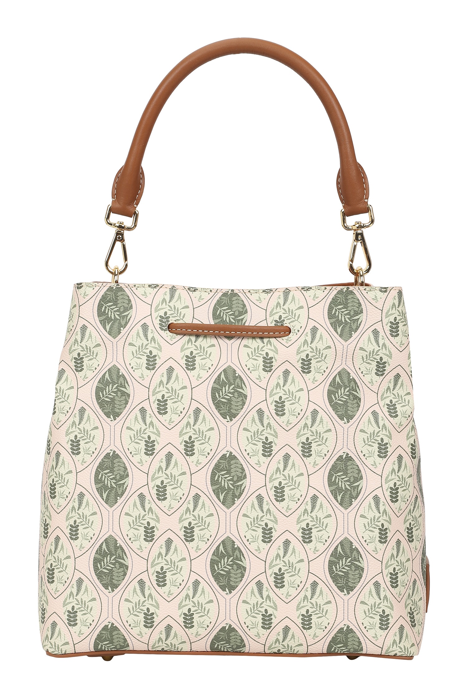 Buy Blue Geometric Florida Pattern Bucket Bag by The Leather Garden Online  at Aza Fashions.