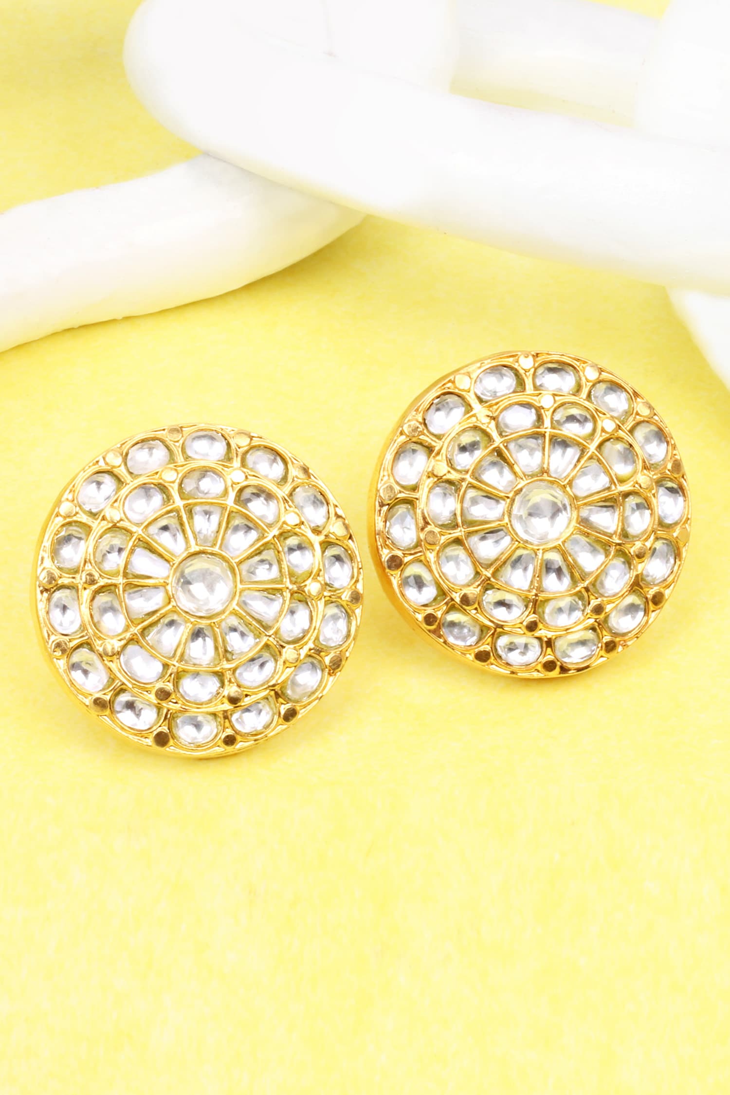Large Circle Stud Earrings: Attention-Grabbing Statement Pieces 0286 –  Virginia Wynne Designs