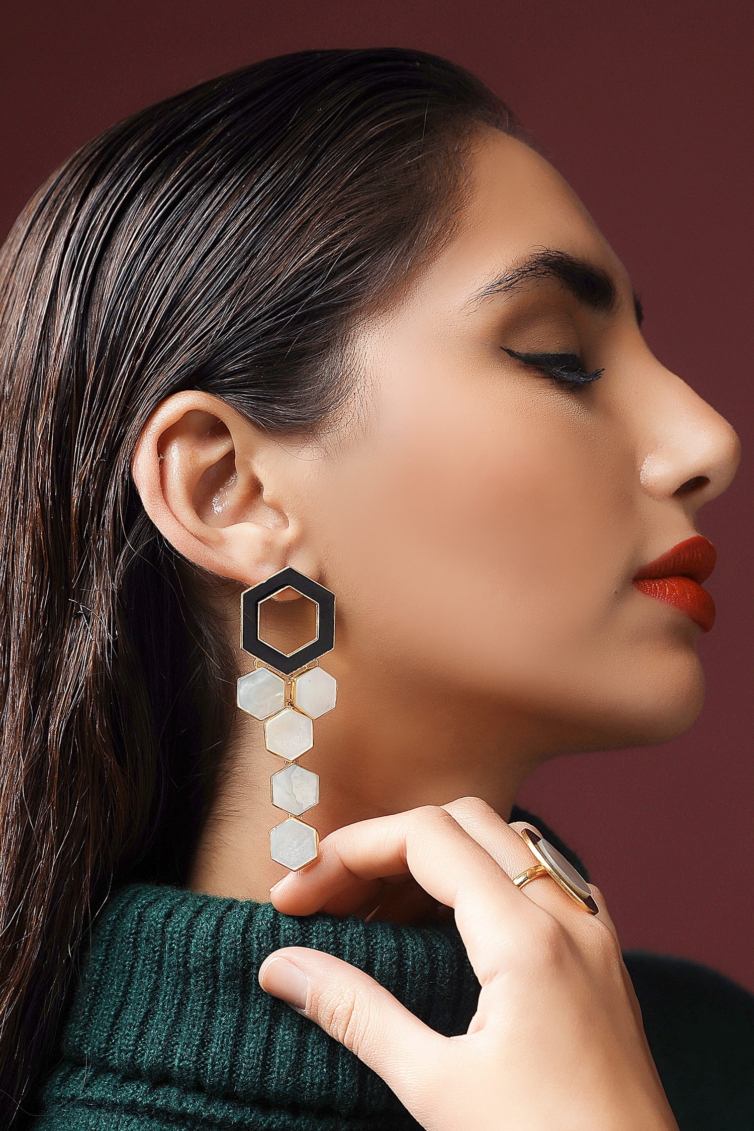 Zaveri Pearls Earrings Buy Zaveri Pearls Gold Tone Traditional Black  Jhumki Earring Online  Nykaa Fashion
