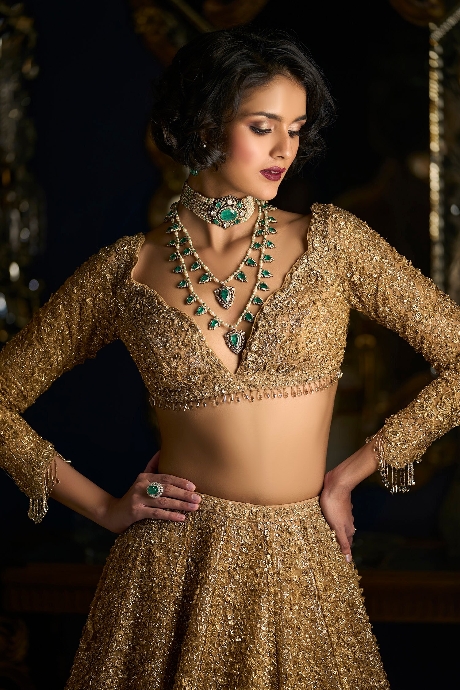 Indo-Western Blouse Designs To Pair With Heavy Lehengas