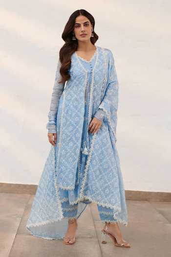 Bluebell Pure Mulmul Top (Blue)