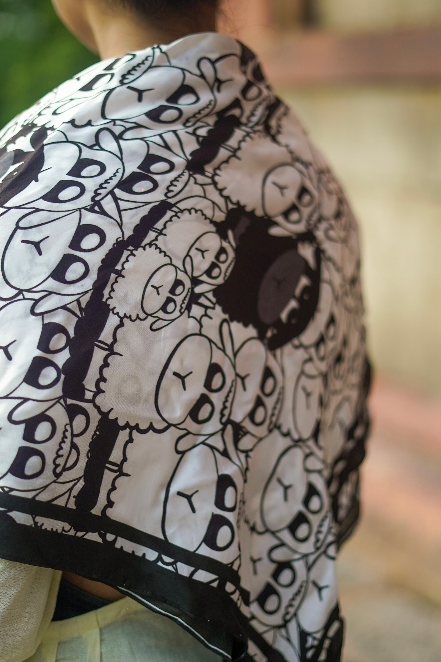 Buy mirkashi shaun the sheep pattern scarf online aza fashions
