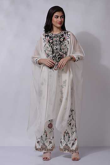 Silk Kaftan With Pant