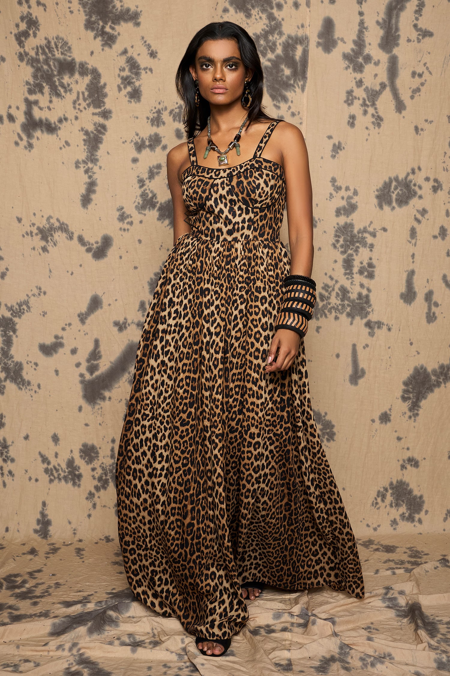 Cheetah discount maxi dress