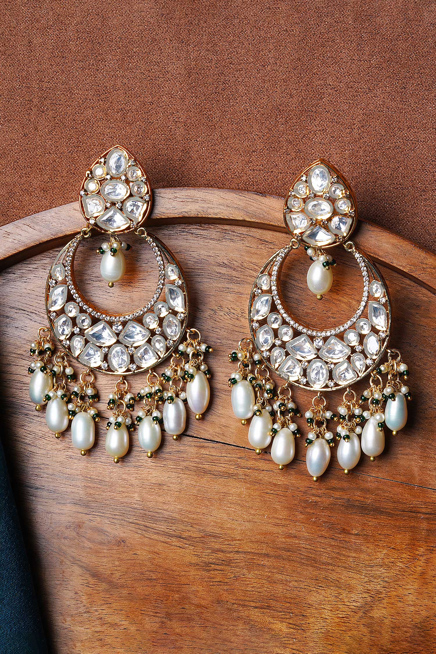 Buy online Gold Plated Big Jhumki Earrings For Women – Lady India