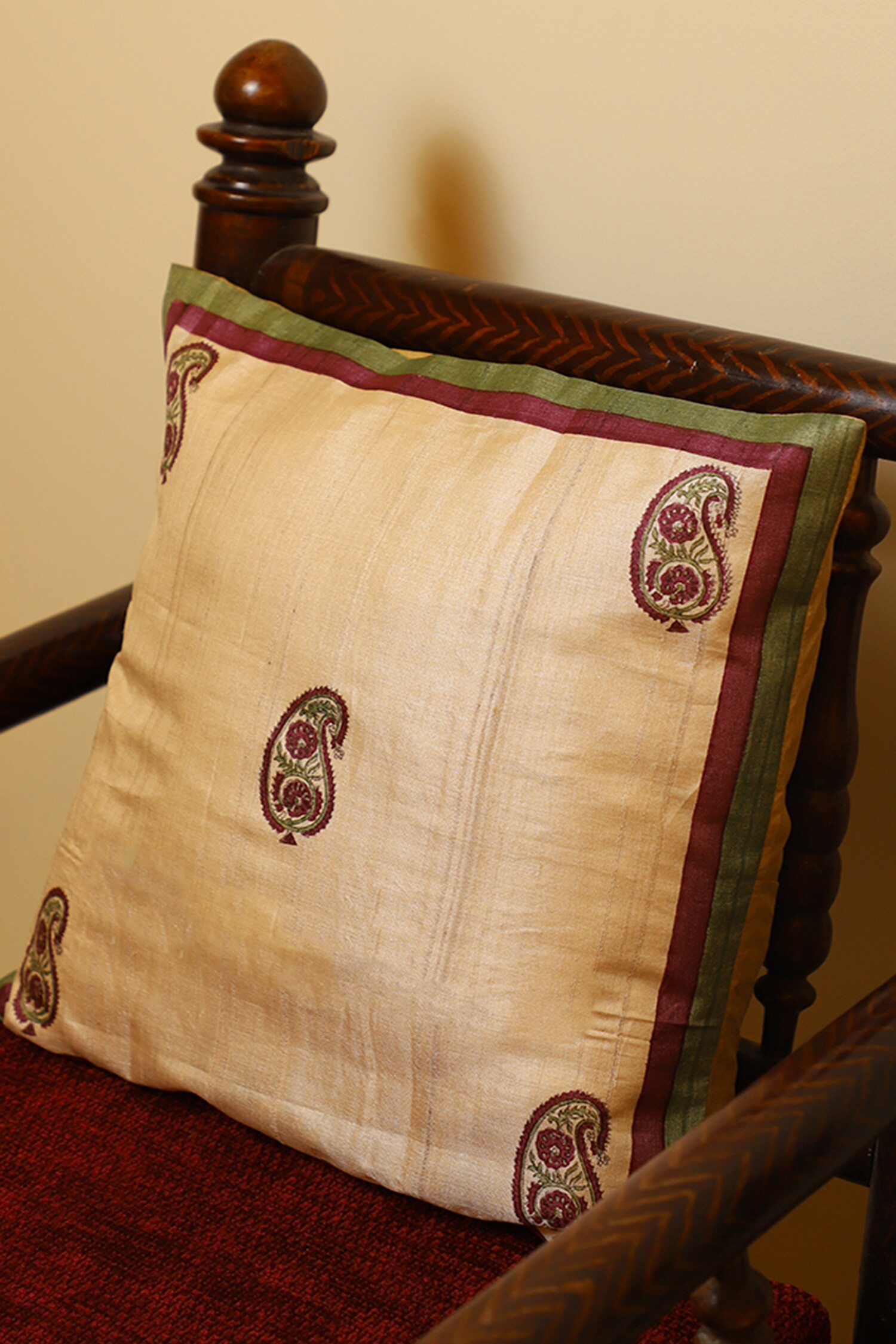 Buy Multi Color Print Hand Block Cushion Cover Set Of 2 by Inheritance India Online at Aza Fashions.
