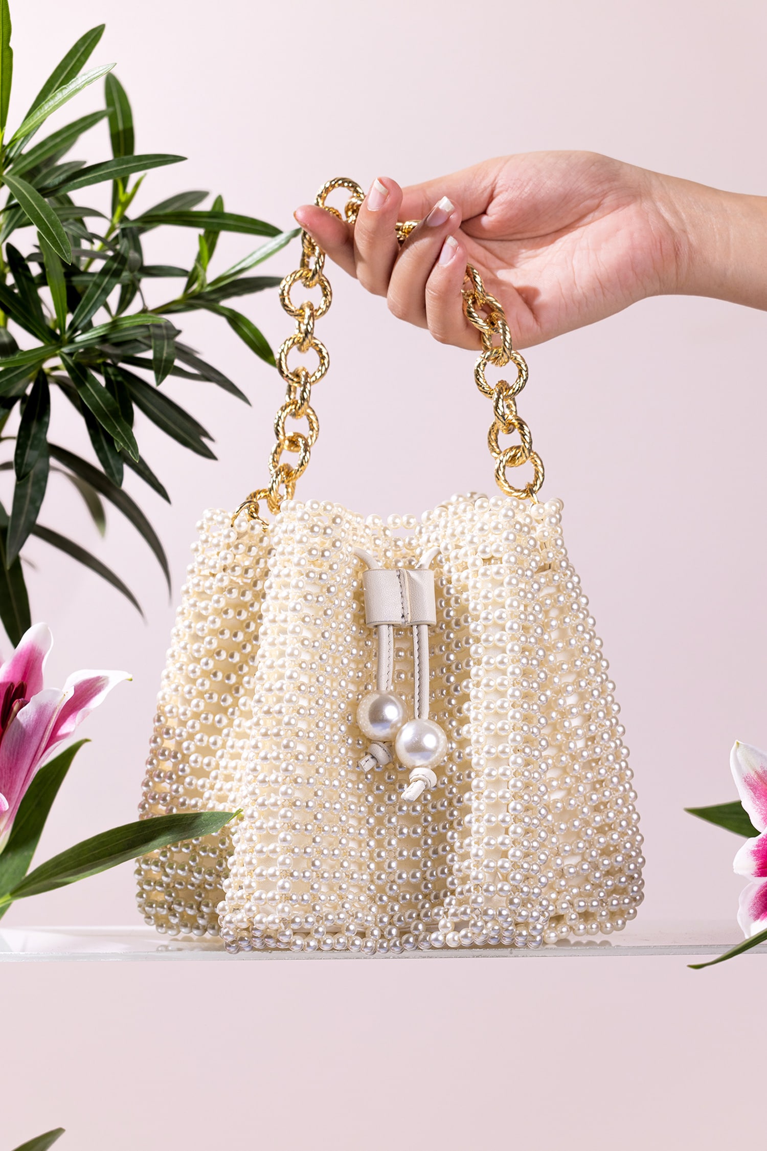 Buy The Leather Garden Jaipur Beaded Potli Bag Online Aza Fashions