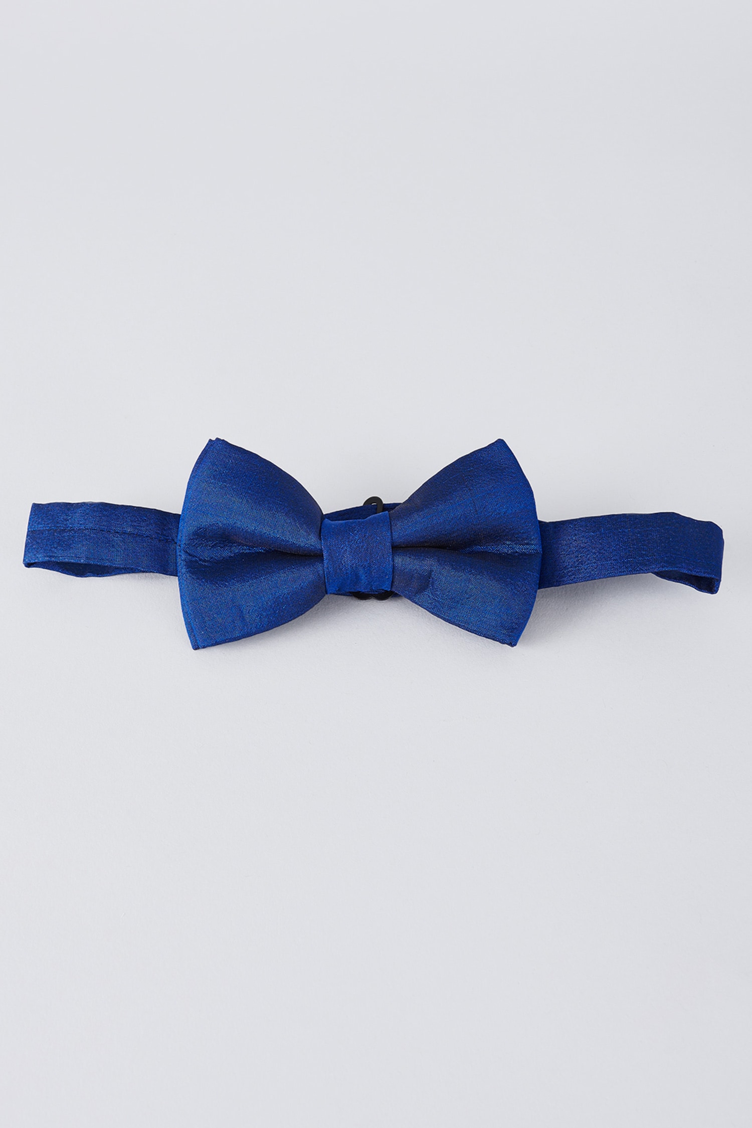 Bubber Couture Blue Plain Azure Silk Bow Tie