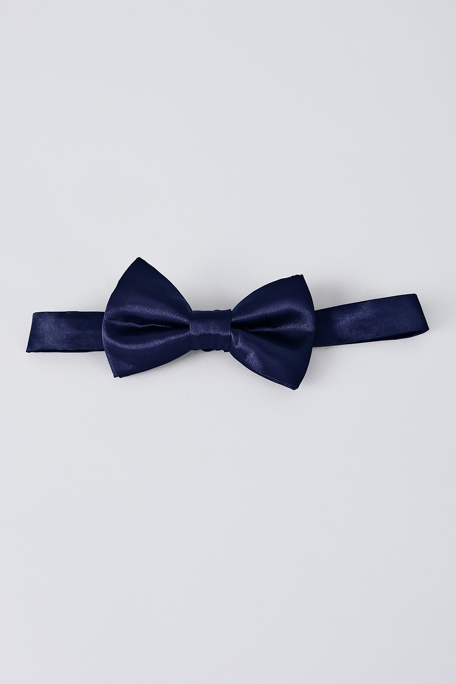 Bubber Couture Blue Plain Satin Bow Tie