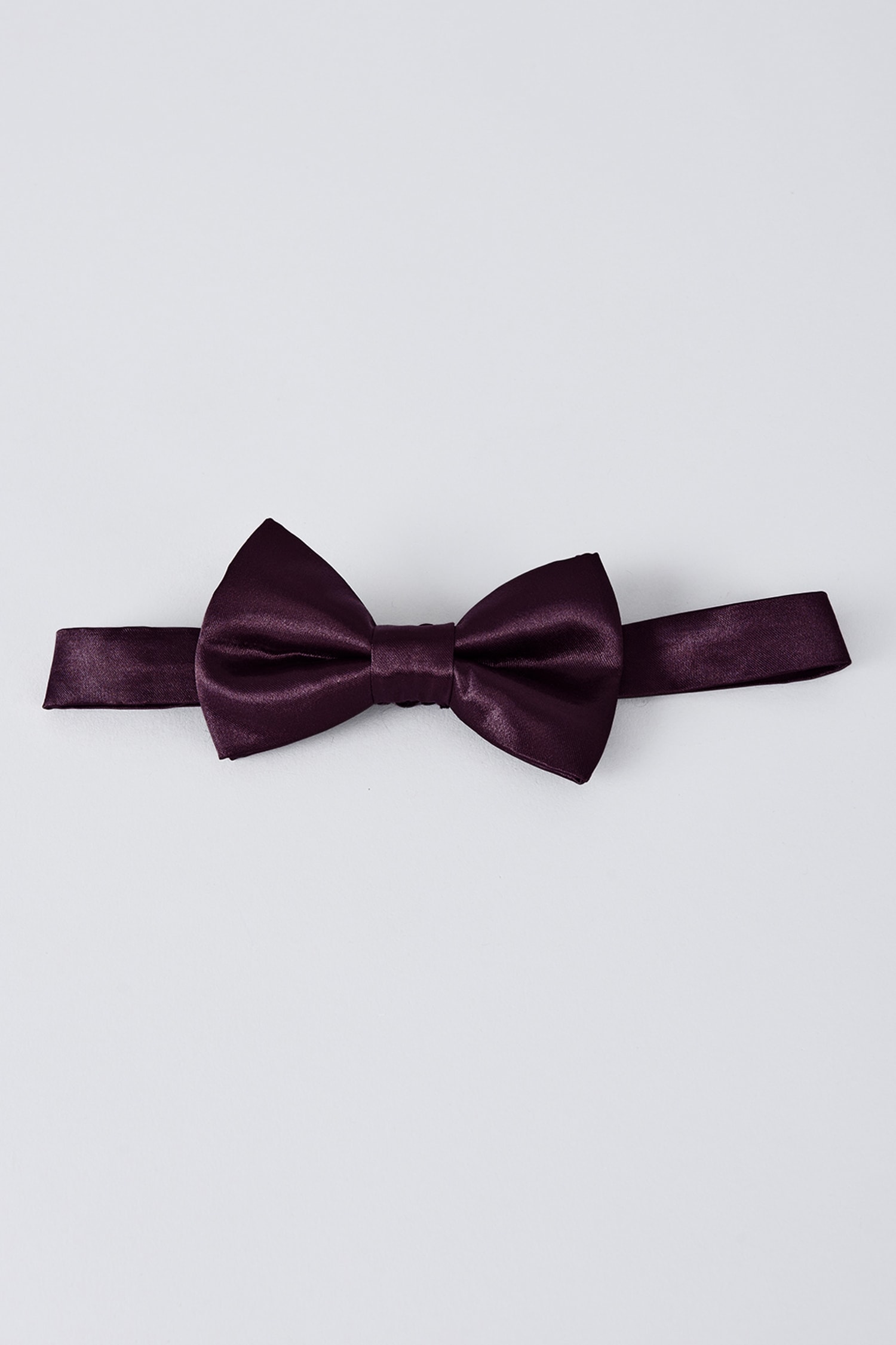 Bubber Couture Purple Plain Satin Bow Tie