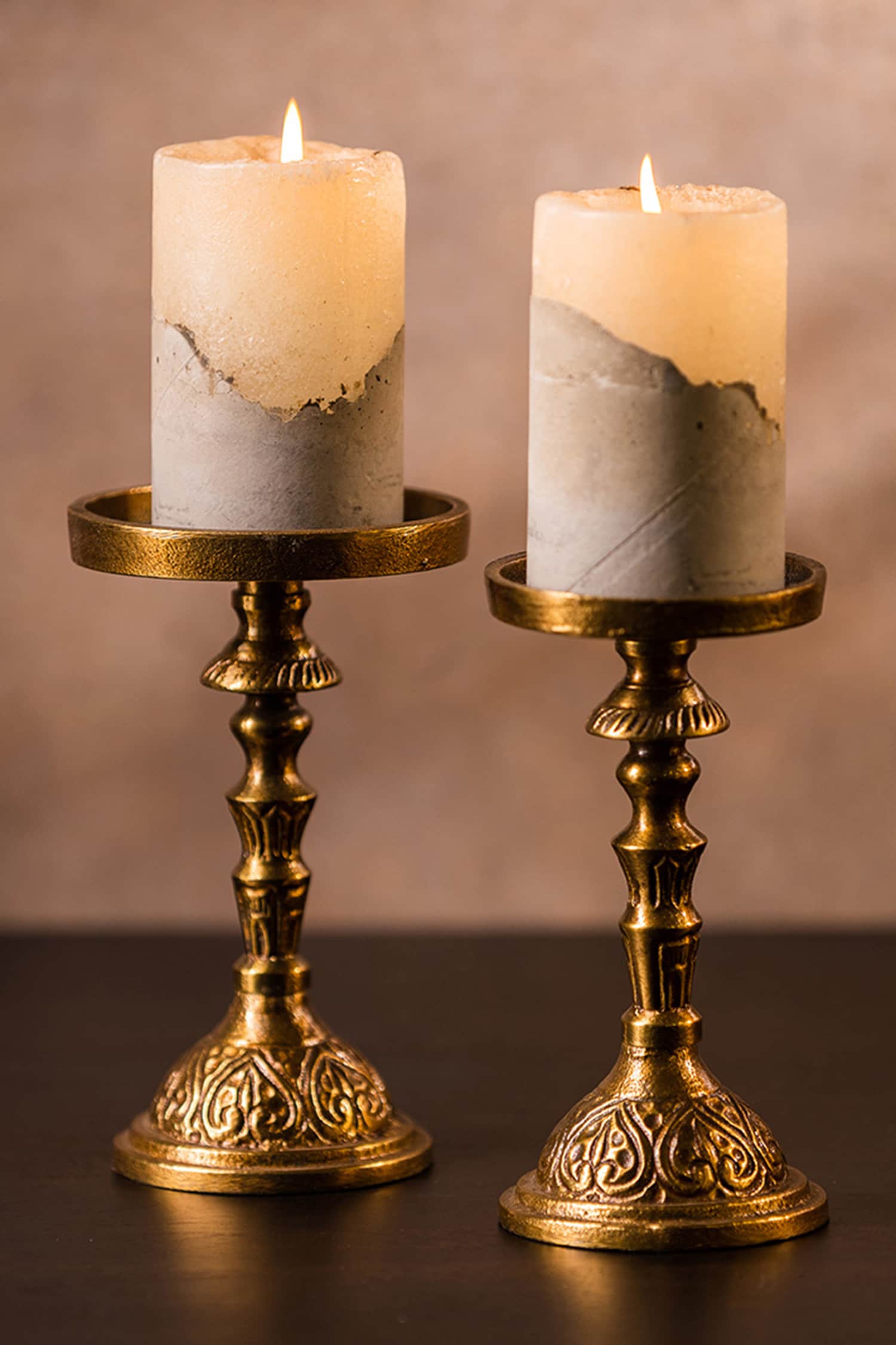 Elouera SydneyCorrugated Pillar Candle - Three Piece Set - Elouera Sydney