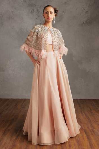 Buy Pink Tulle Embellished Crystals Round Barbara Cape For Women by Not So Serious By Pallavi Mohan Online at Aza Fashions. Buy Pink Tulle Embellished Crystals Round Barbara Cape For Women by Not So Serious By Pallavi Mohan Online at Aza Fashions.