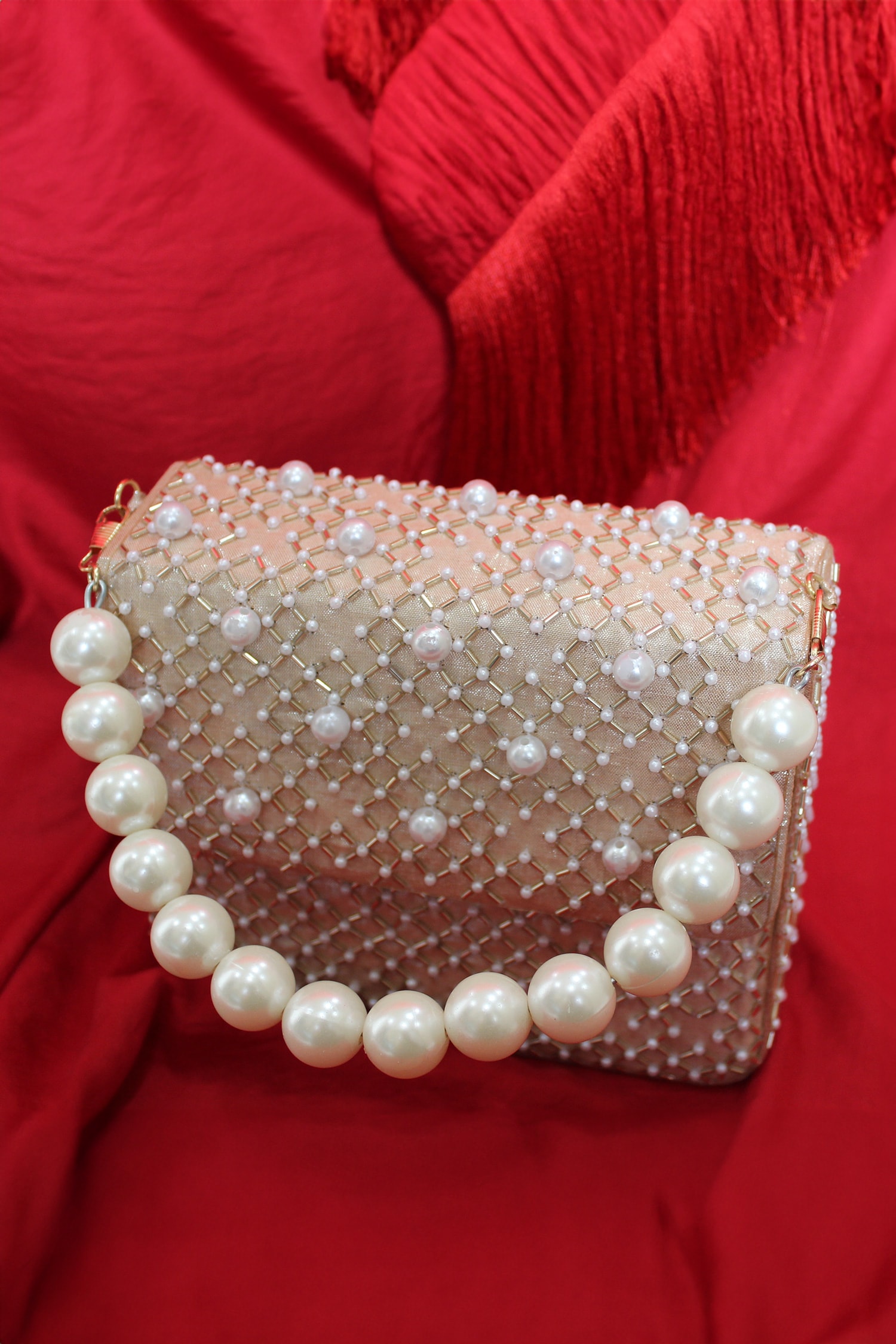 Pearl Beaded Clutch Purse Bag by Debbie Vintage – The Jewelry Lady's Store