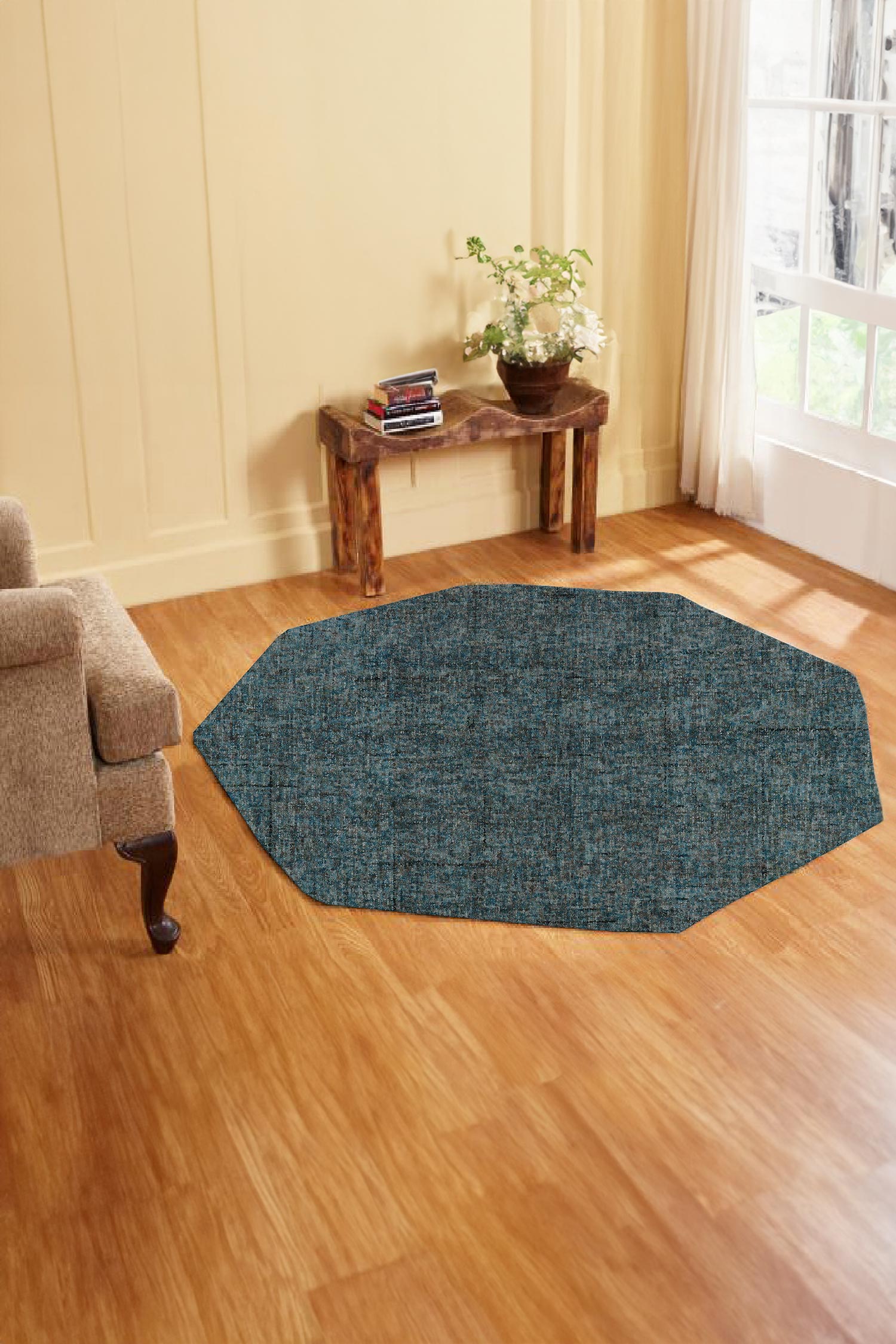 Buy Multi Color 100% Wool Hand Tufted Octagon Shaped Rug by Kaleen ...