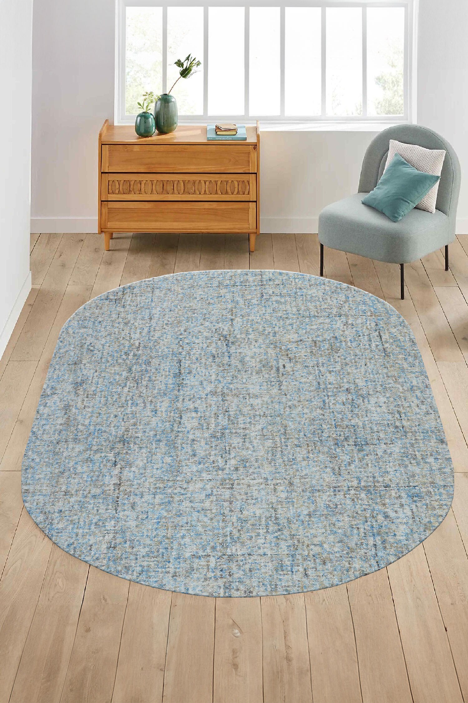 Buy Kaleen India Chambray Hand Tufted Oval Rug Online Aza Fashions