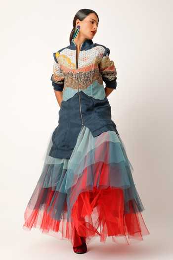 Jajaabor Blush Cutwork Kurta main image 1