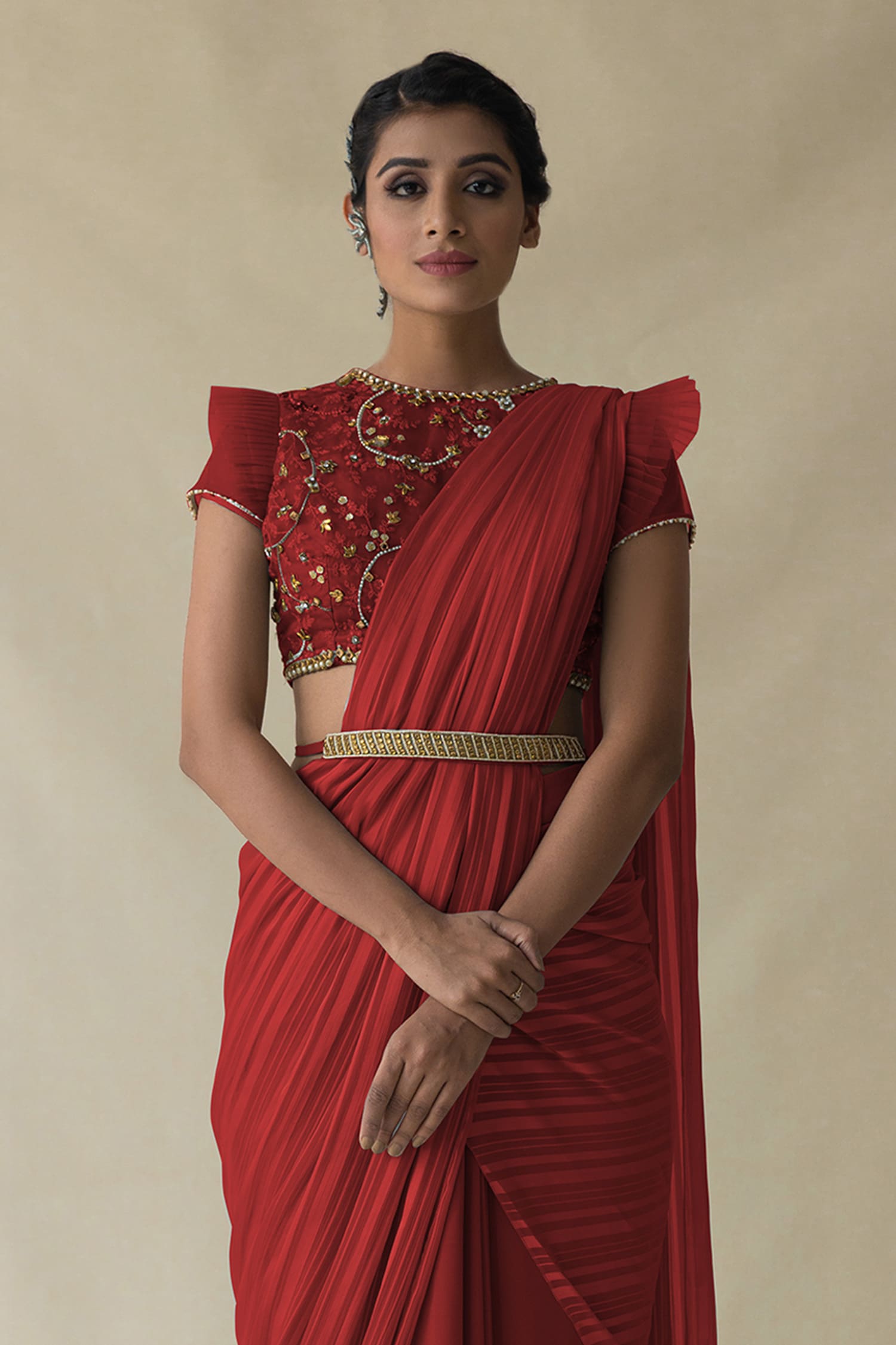 Red Sari Blouse Sabyasachi Deep V Neck Blouse Designer Saree Blouse Indian  Readymade Women Sari Blouse Wedding Bridesmaid Dress Top Skirt - Etsy