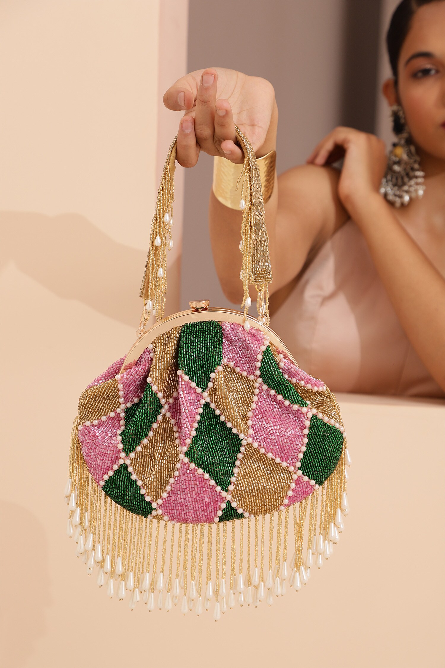 Beaded Clutch  Handcrafted Beaded Clutches - The Tan Clan