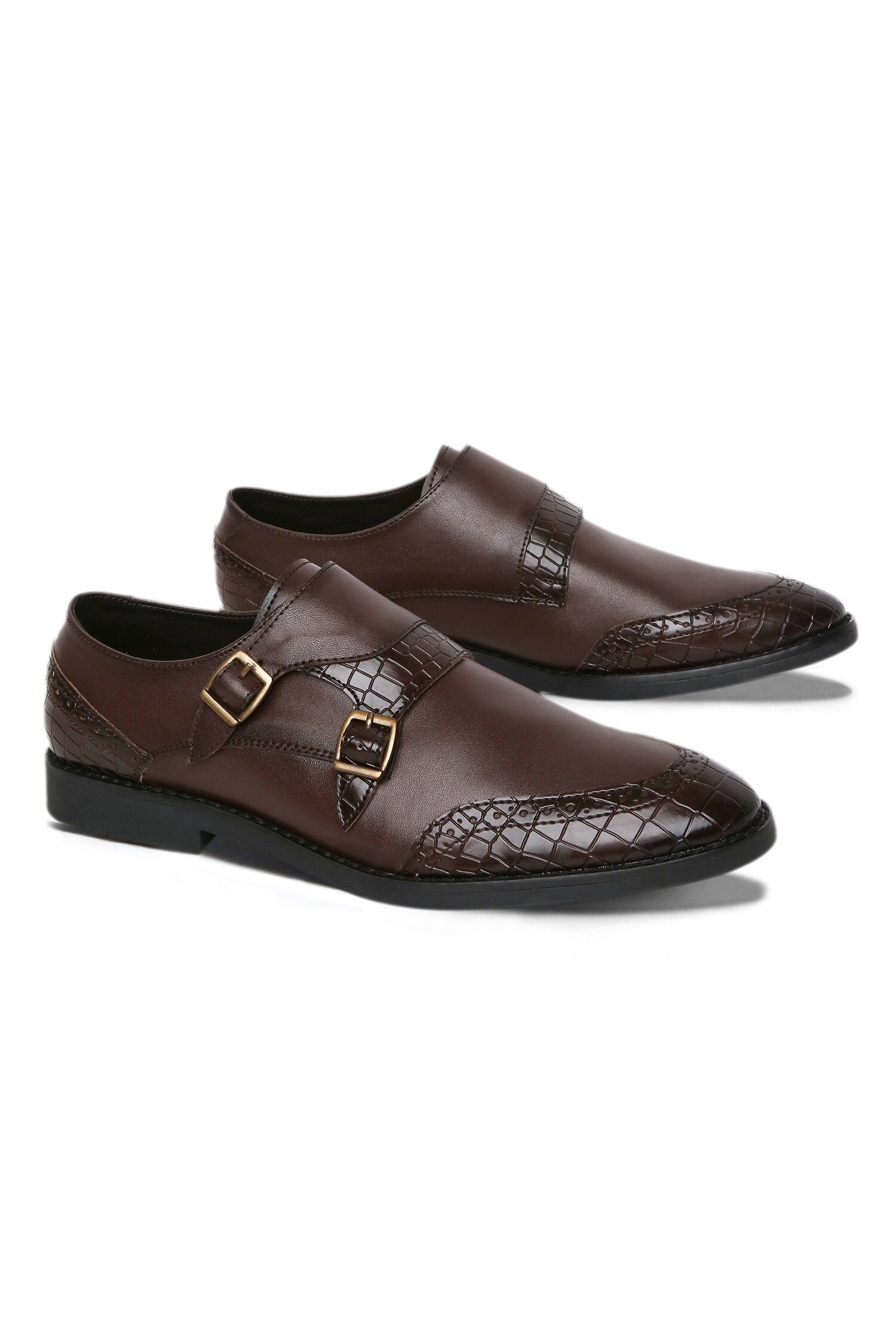 Buy Brown Weska Vegan Leather Shoes For Men by Mondarro Online at Aza