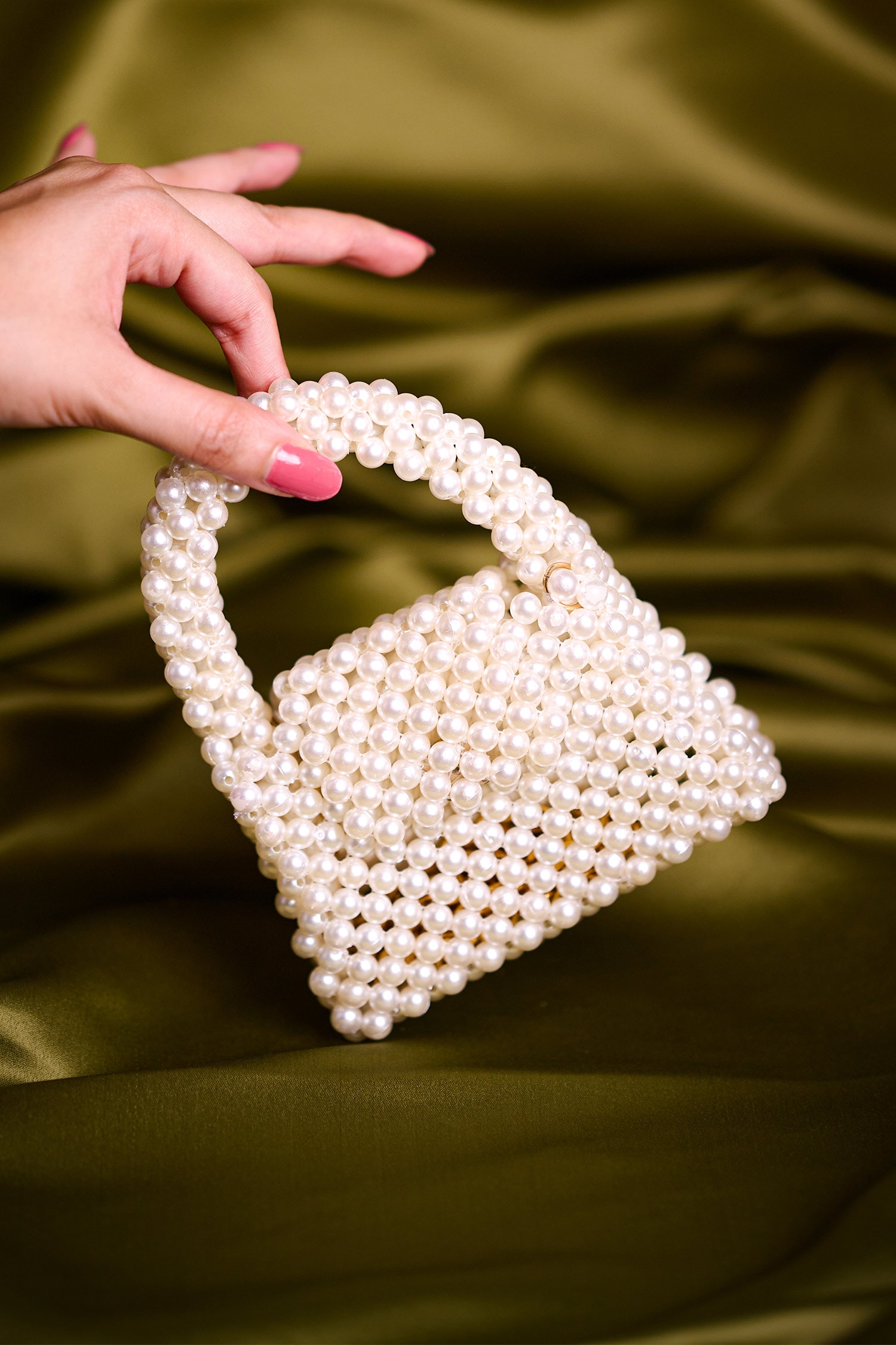 Argyle Princess Faux Pearl & Rhinestone Beaded Pearl Bag Faux Pearl Beaded  Shoulder Bag For Party, Wedding, Prom and Dinner, Lipsticks, Women's Pearl  Bag | SHEIN