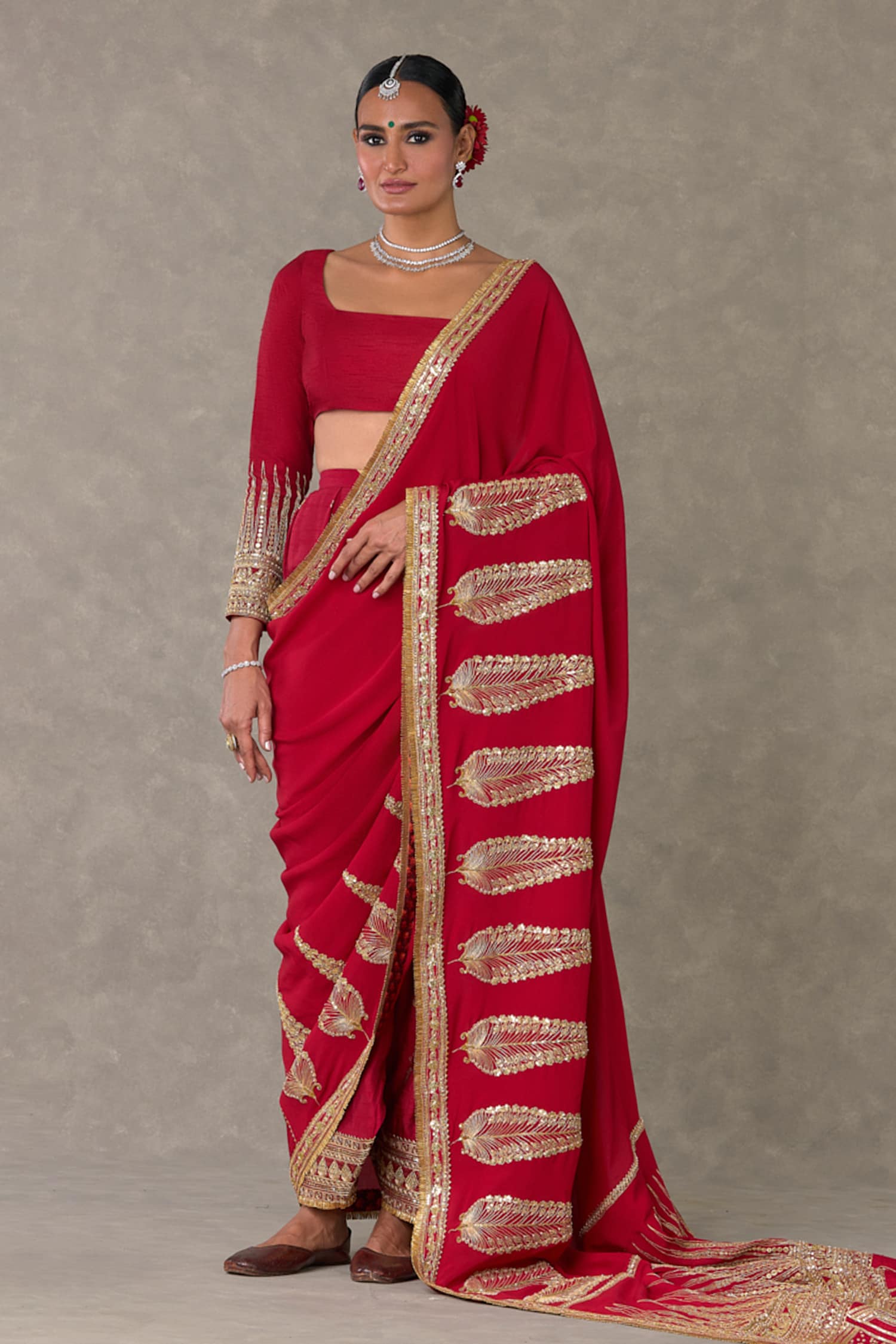 Shop Beige designer Sarees for Women Online | Aza Fashions