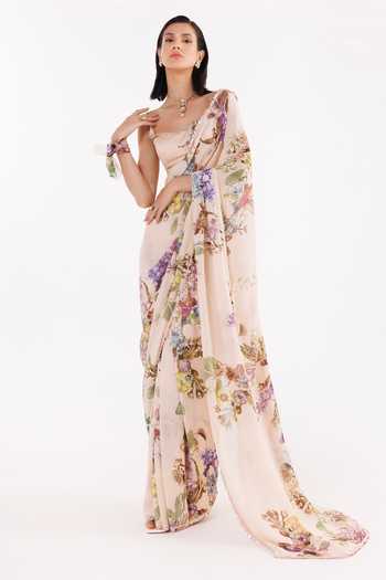 PEACH DRAPED SAREE