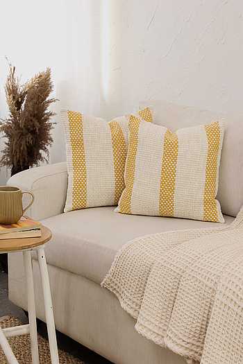 Buy House This Shivalik Cotton Checkered Cushion Covers - Set Of 2