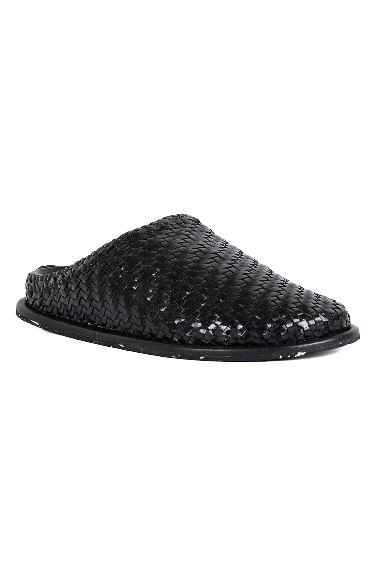 Buy Black Tyler Herringbone Weave Shoes by Vanilla Moon Online at Aza