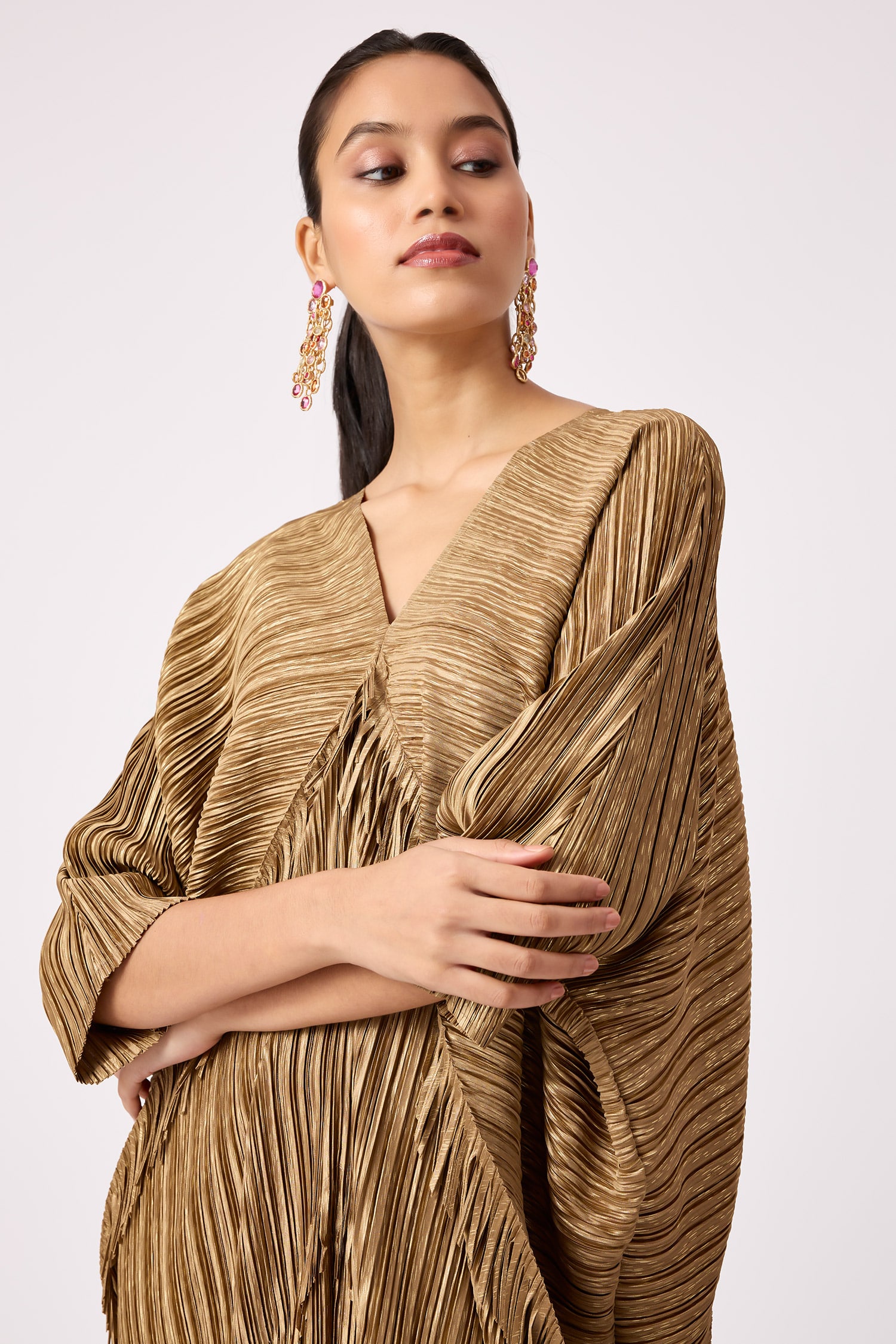 Fashion Trendyz Kimora Fringe Dress S / Gold