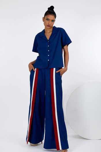 COMBO OF 3 MEN STRIPE COTTON HANDLOOM PANT GRAY BLUE AND SKY BLUE-