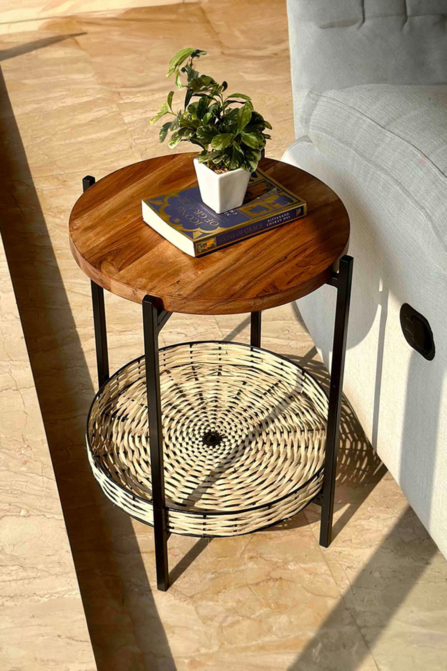 Manila Rattan & Acacia Center Table, Mason Home by Amarsons - Lifestyle &  Decor