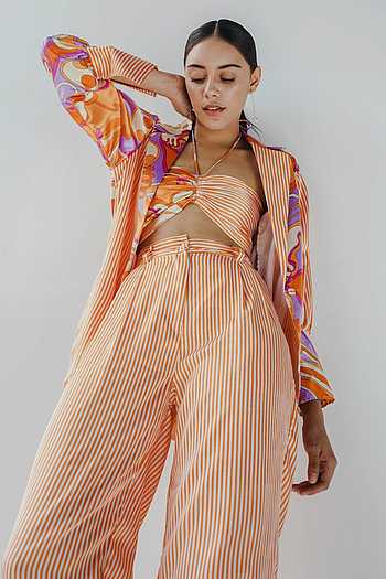 Tinka Jacket Pant Set - Orange