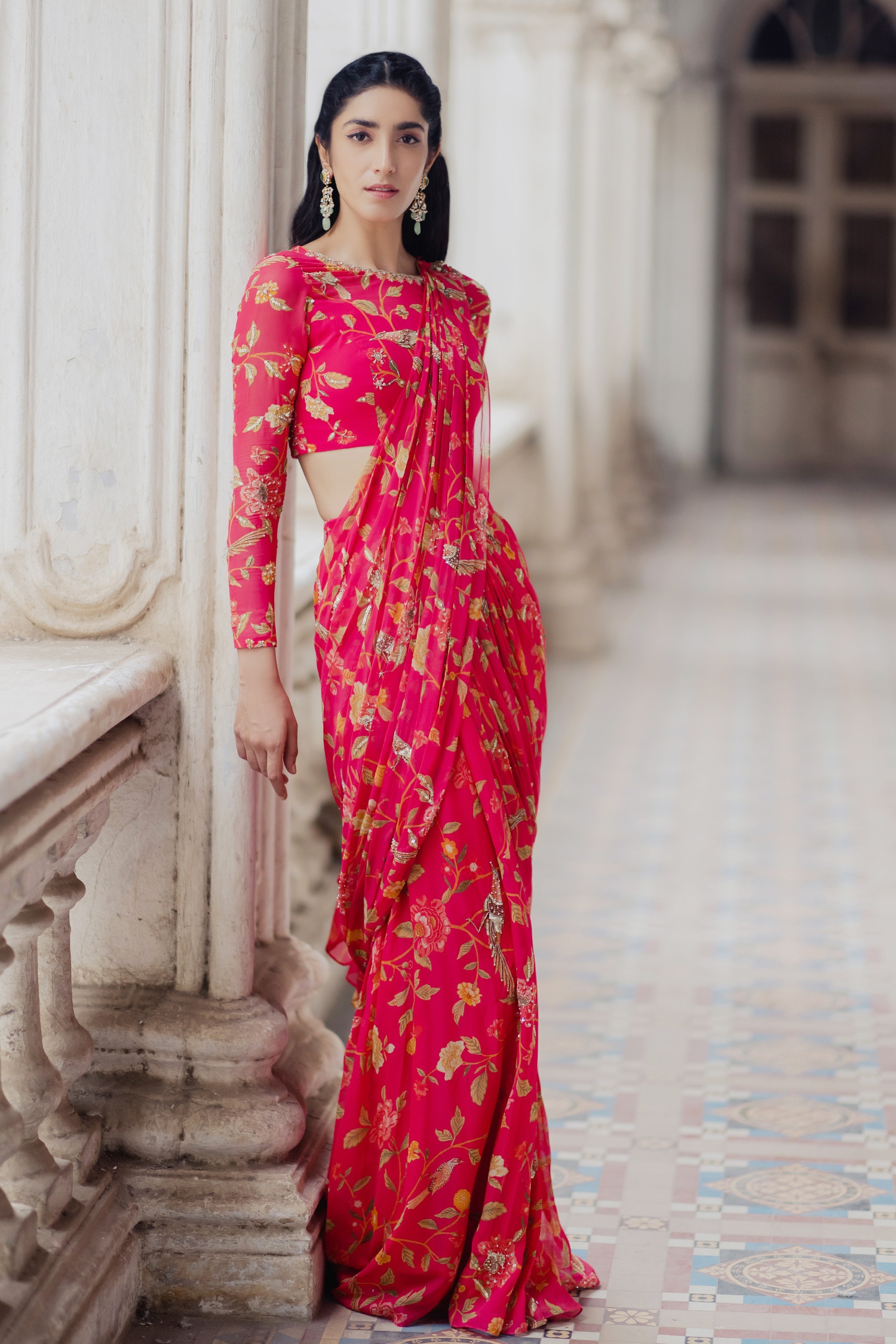 SHEIN Mulvari Contrast Lace Puff Sleeve Nightgown | SHEIN USA