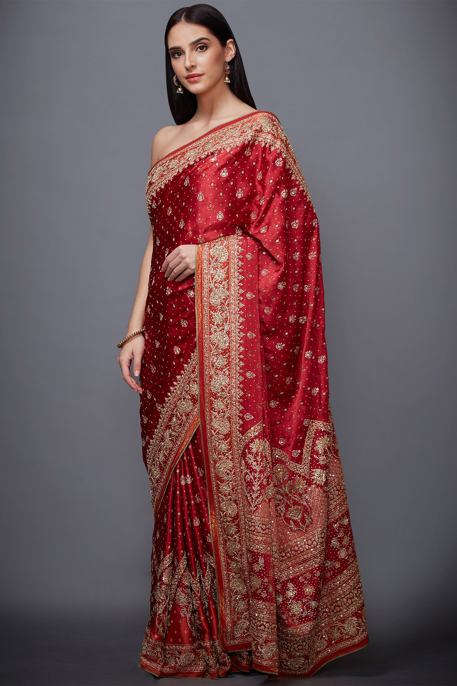 Buy Kaleidoscope Saree With Stitched Blouse Online - RI.Ritu Kumar India  Store View