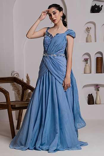 Buy Designer Women's Gowns for Sangeet Online in US | Aza Fashions
