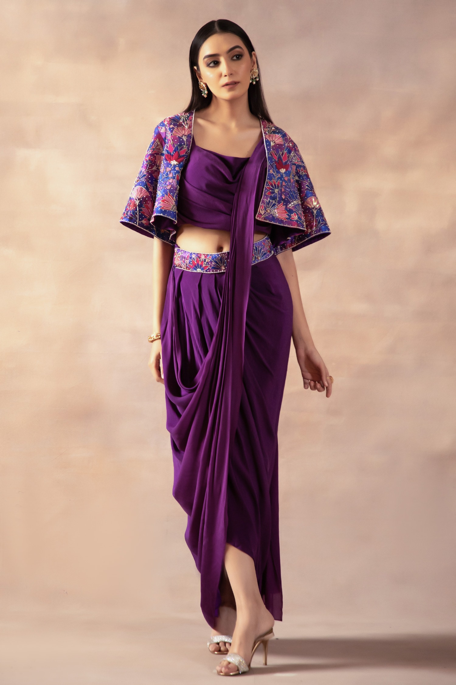 Lavender Saree Shapewear – VALAMPURI