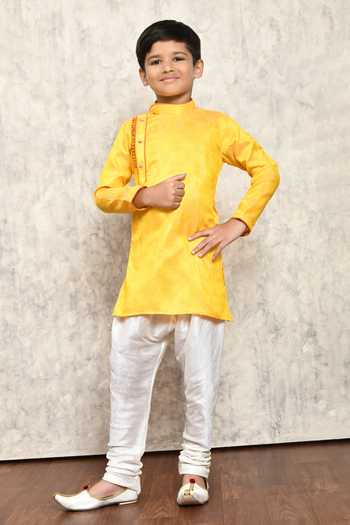 Banana grove hand painted kurta set (2-3 years ) main image 1