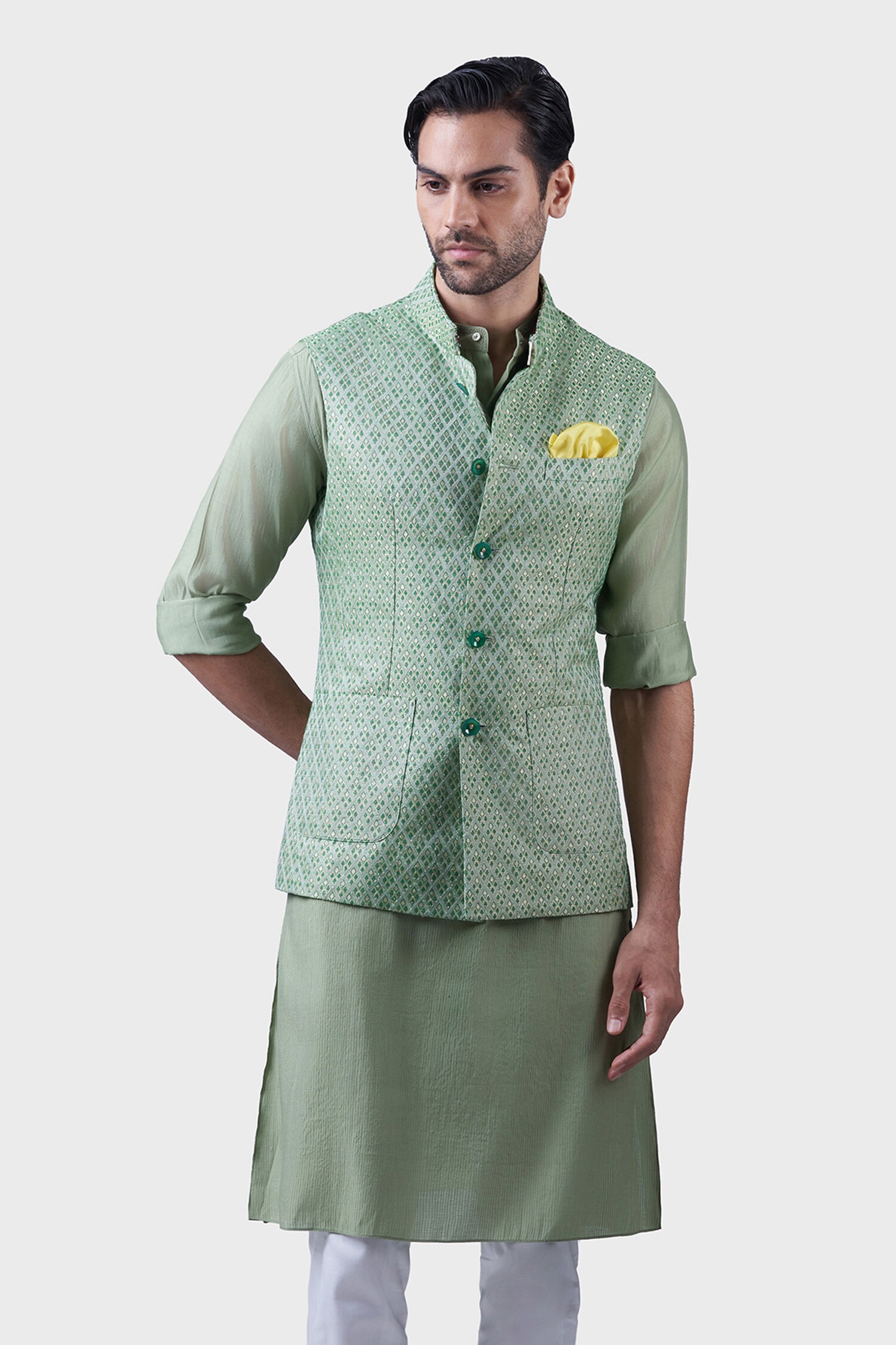 Light hot sale green waistcoat