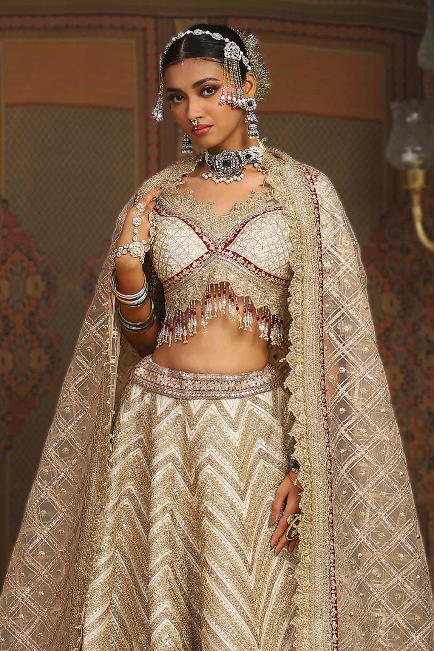 Lehenga Blouse Design For Bride Wedding