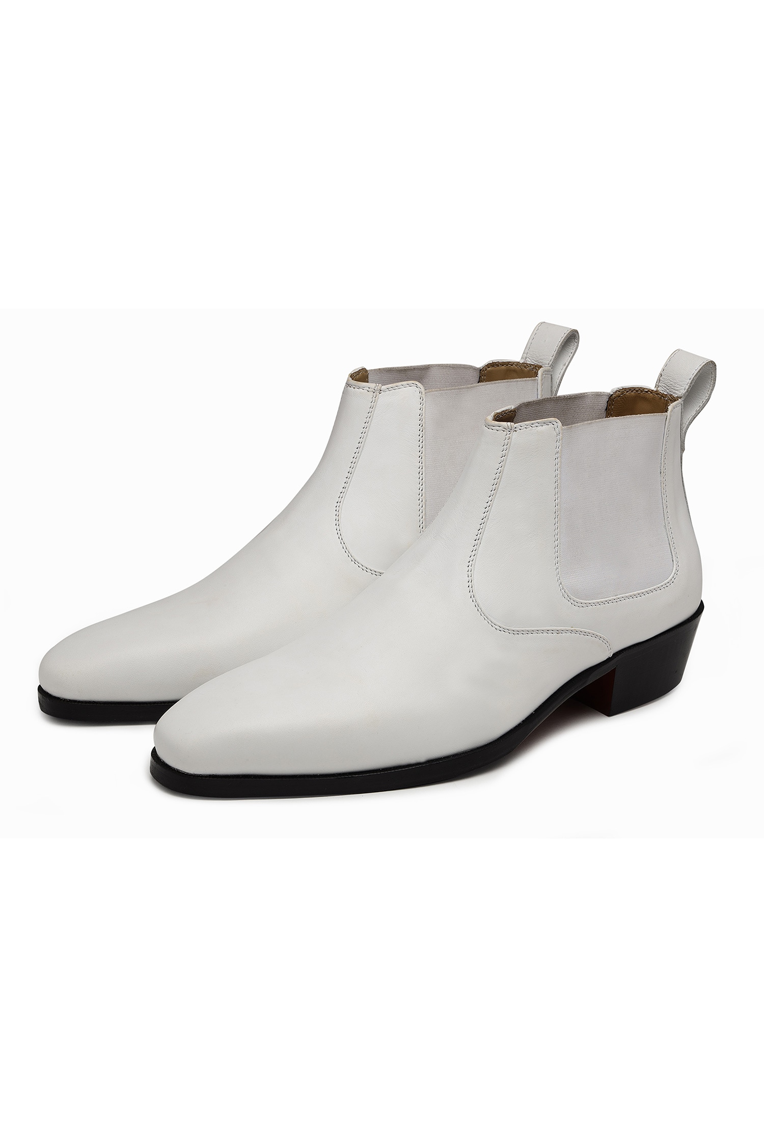 White 2024 leather boot