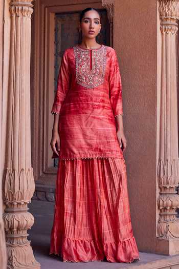 Rani Short Kurta with Skirt Set - Ready To Ship