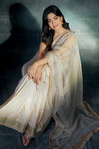 Deeba Breezy Flora Embroidered Saree