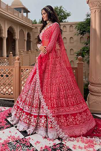 Keisha Hand Embroidered Bridal Lehenga Set