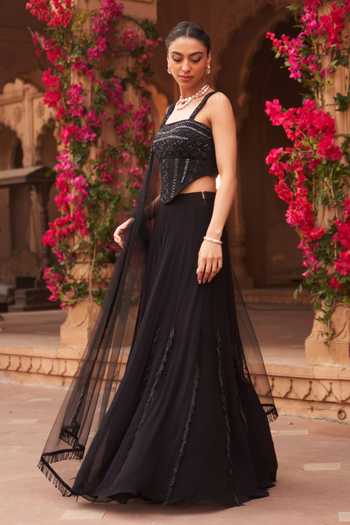 SHEESHA | Magenta Sequin Mirror Work Coordset | Designer Ethnic Co-ord Set for Women main image 1