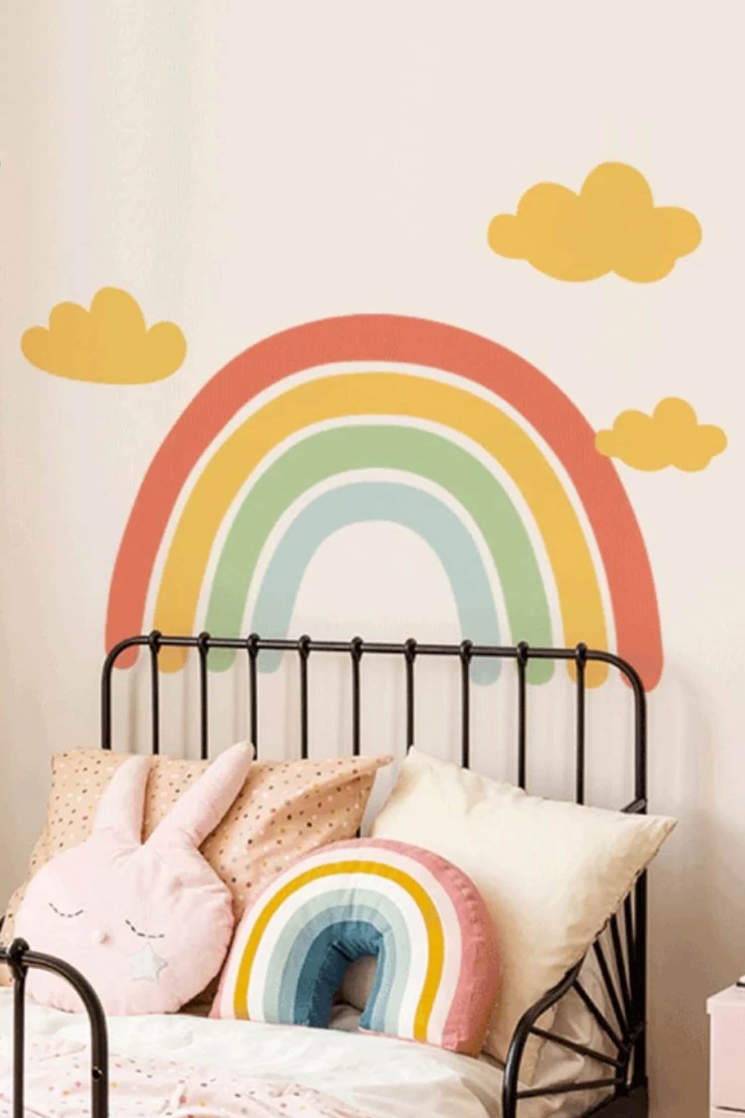 Wish On A Rainbow Personalised Wall Stickers 6 Pcs Set